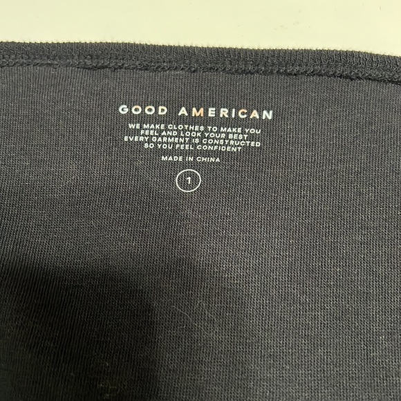 NWT Good American The Feel Good Bodysuit Black Size S - Picture 6 of 12